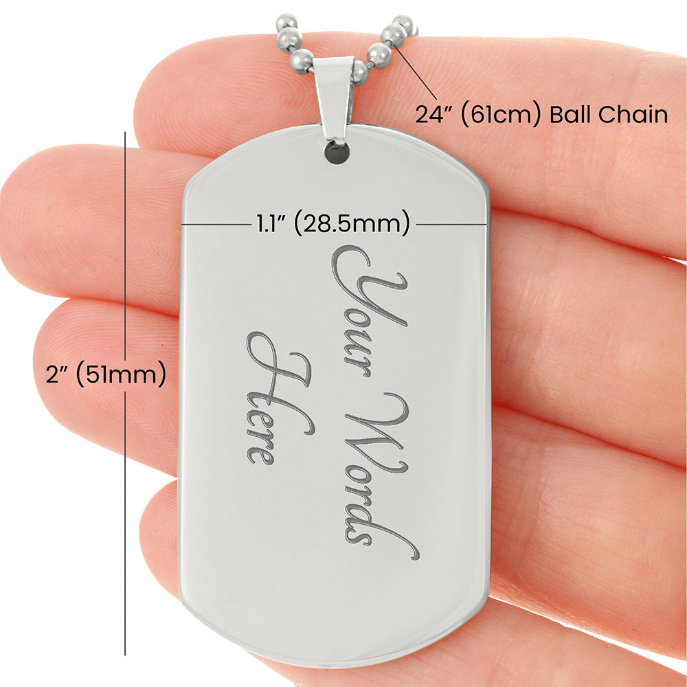 Ed's dog tag