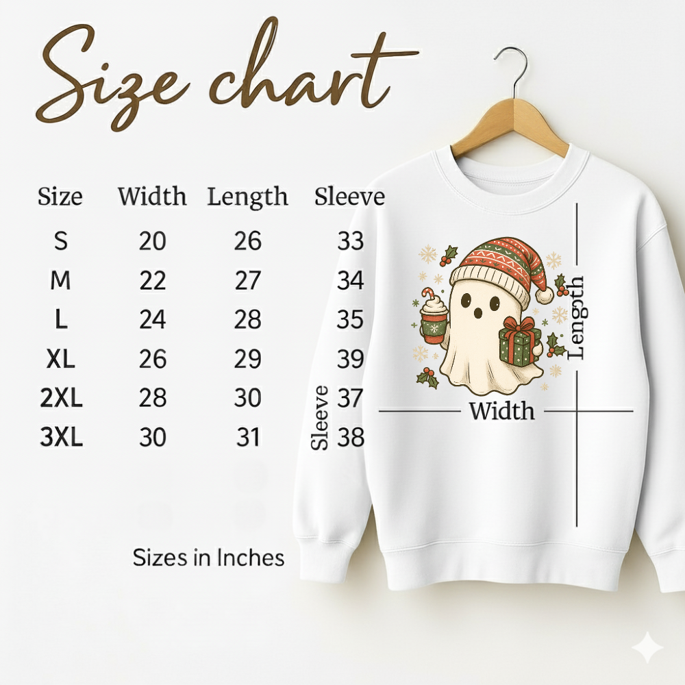 Boo-liday Cheer Sweatshirt – Cozy Christmas Ghost Gift They'll Wear Every Year