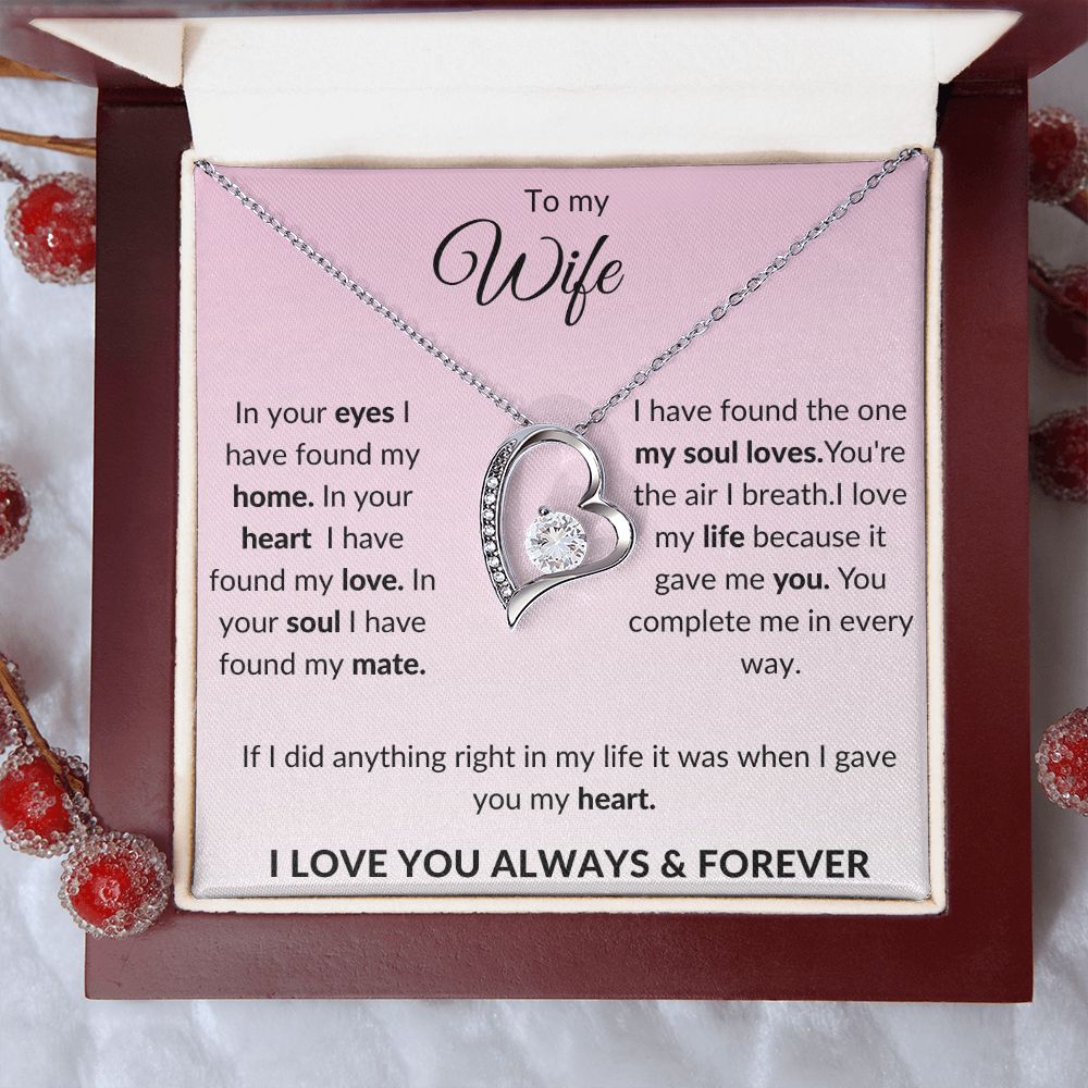 To My Wife Forever Love Necklace