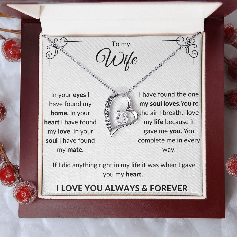 To my Wife Forever Love Necklace