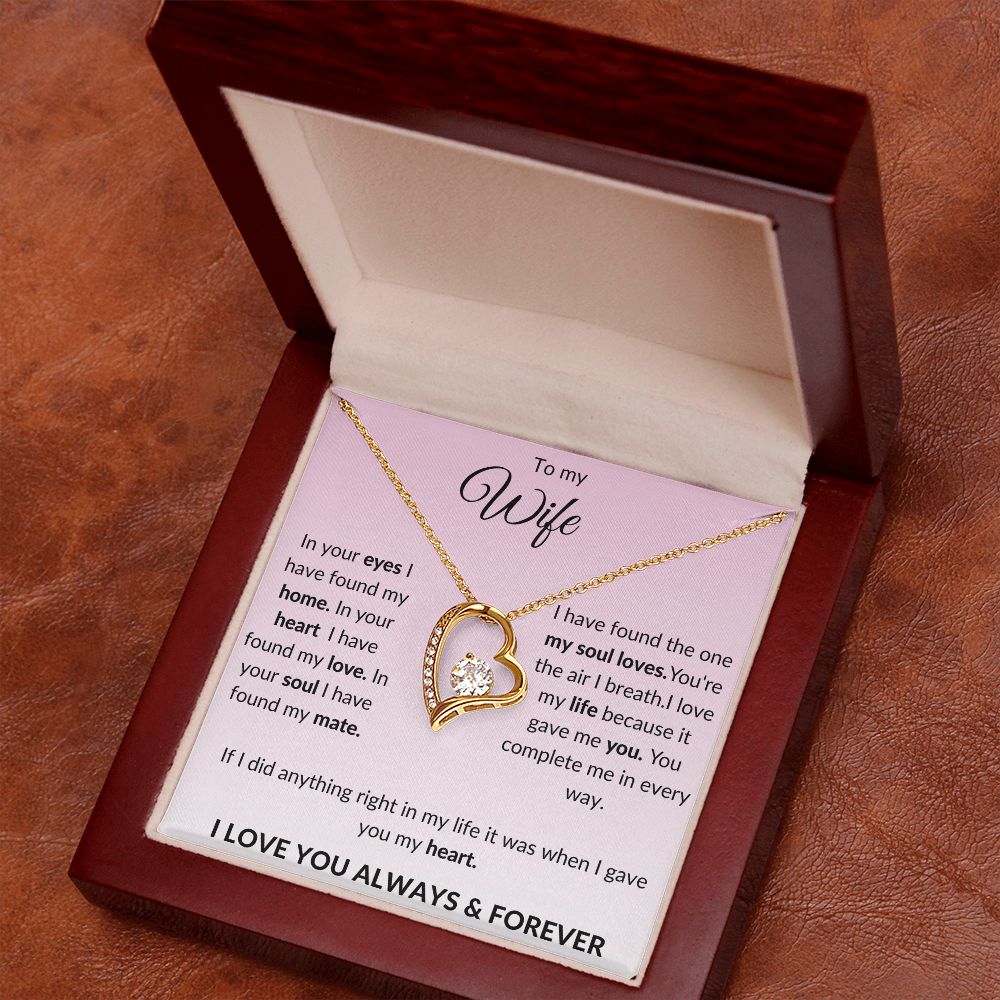 To My Wife Forever Love Necklace