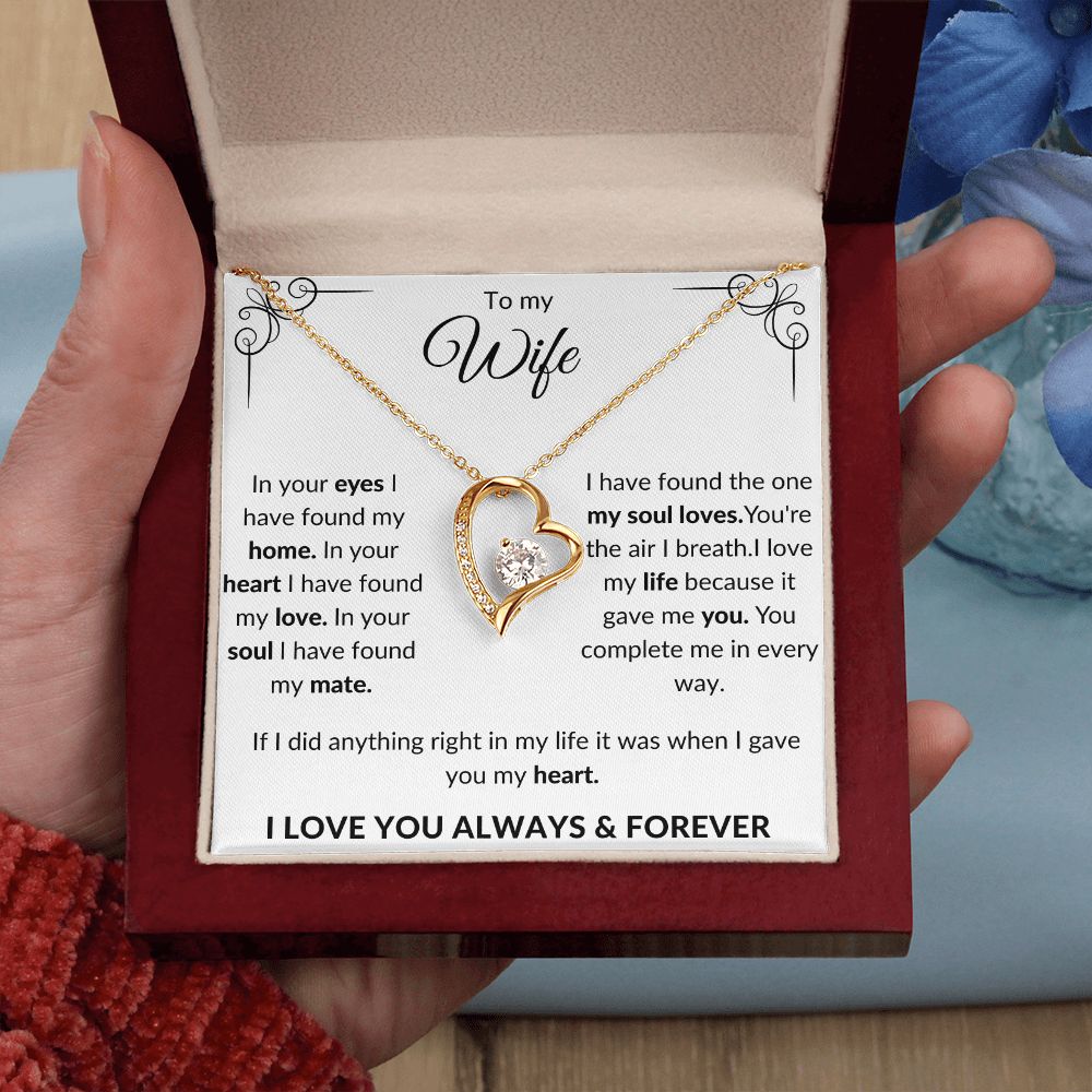 To my Wife Forever Love Necklace