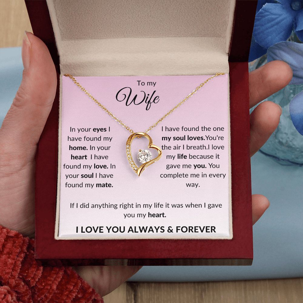 To My Wife Forever Love Necklace