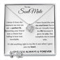 To My Soulmate Love Knot Earrings & Neckace Set