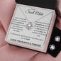 To My Soulmate Love Knot Earrings & Neckace Set