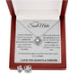 To My Soulmate Love Knot Earrings & Neckace Set