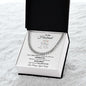 To My Husband Cuban Link Chain