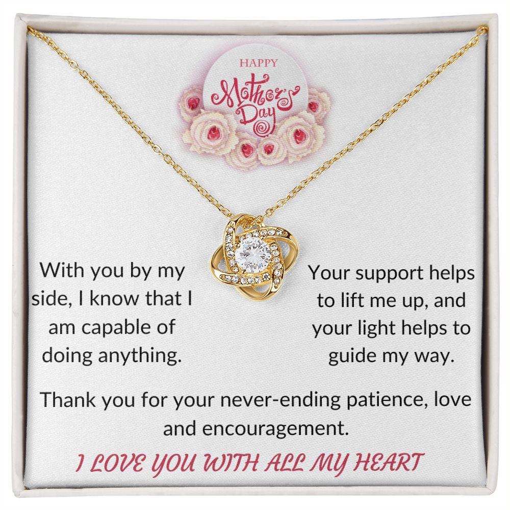 Happy Mother's Day love knot necklace