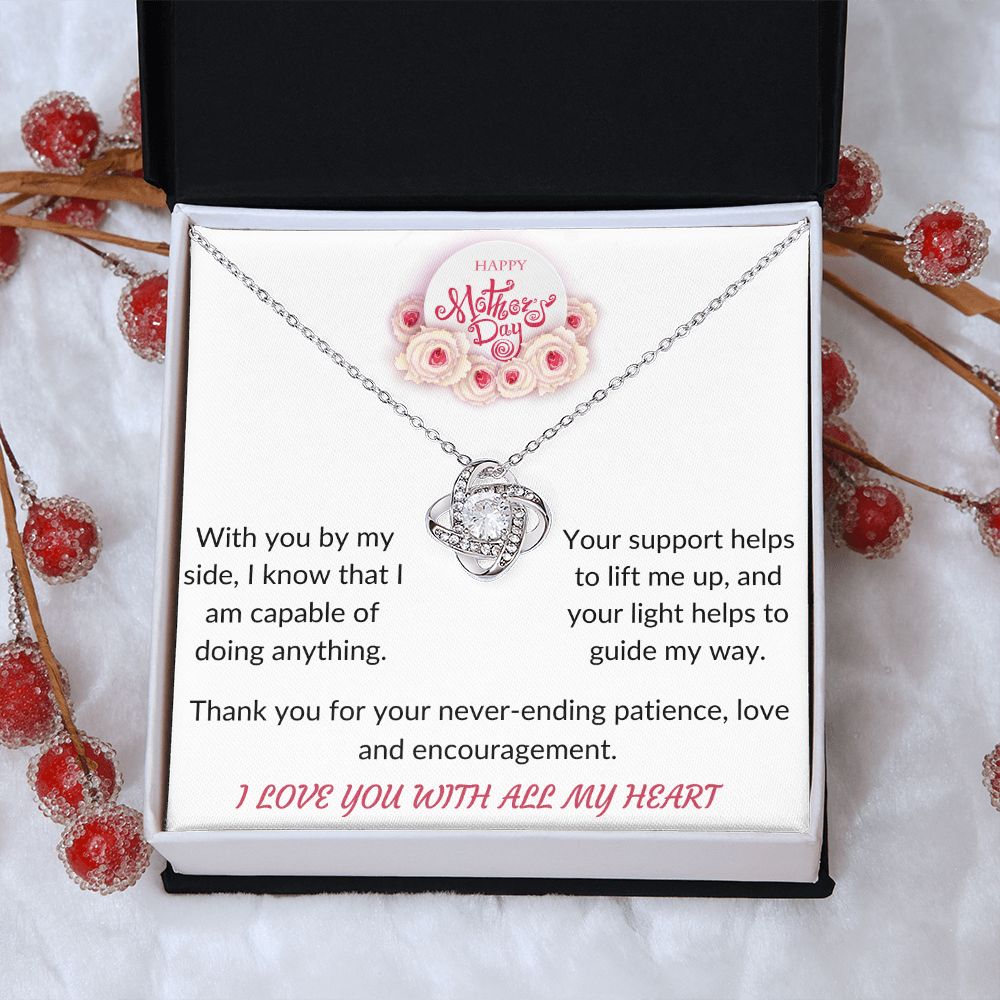 Happy Mother's Day love knot necklace