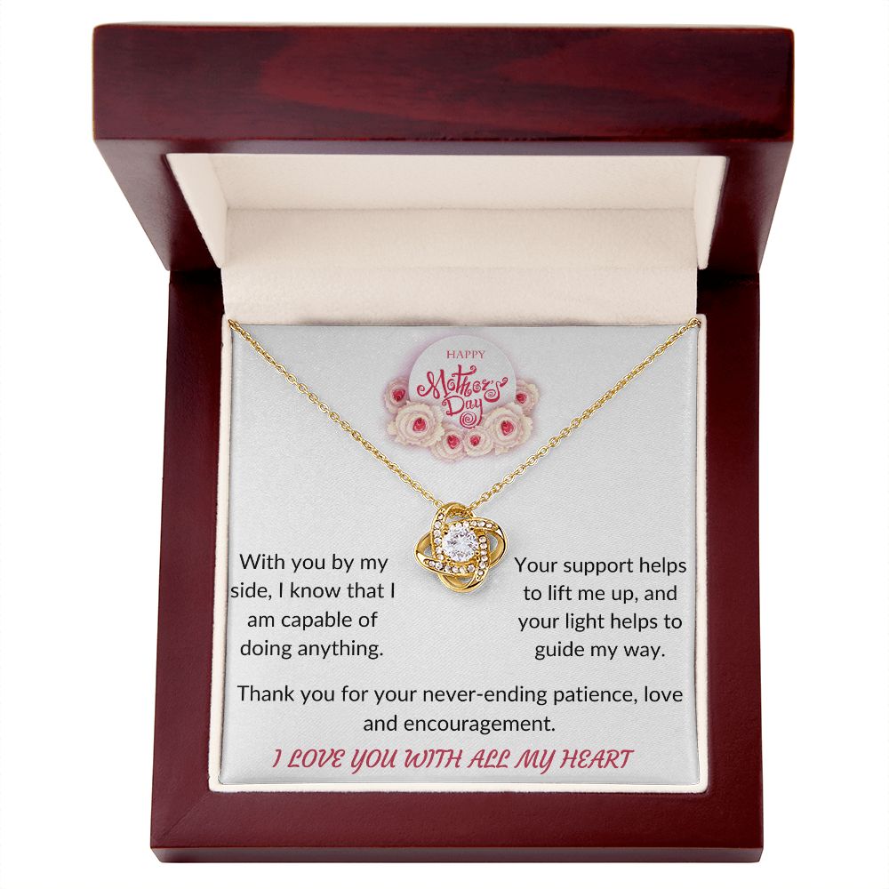 Happy Mother's Day love knot necklace