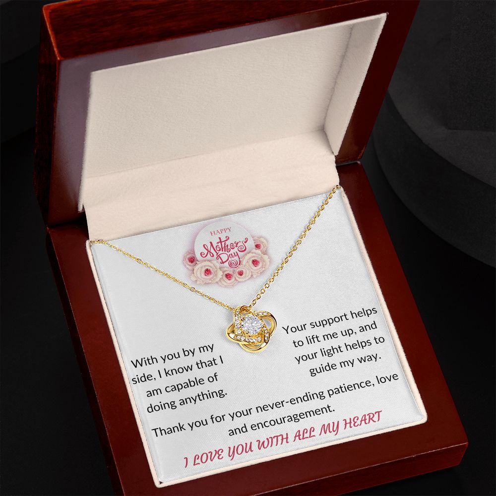 Happy Mother's Day love knot necklace