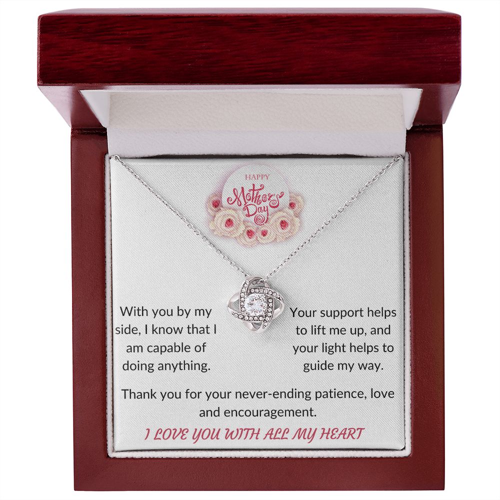 Happy Mother's Day love knot necklace
