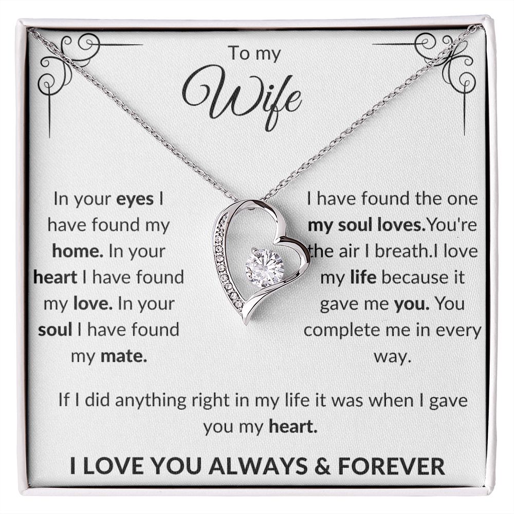 To my Wife Forever Love Necklace