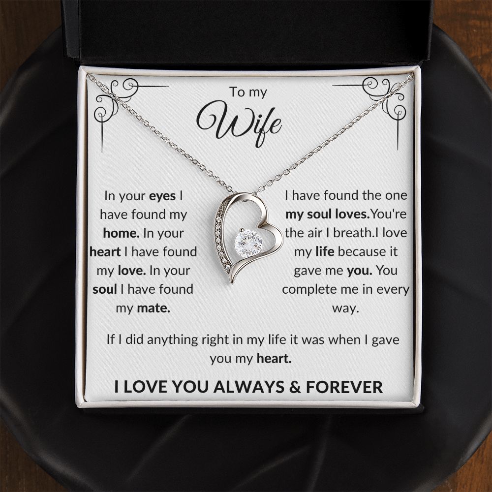 To my Wife Forever Love Necklace
