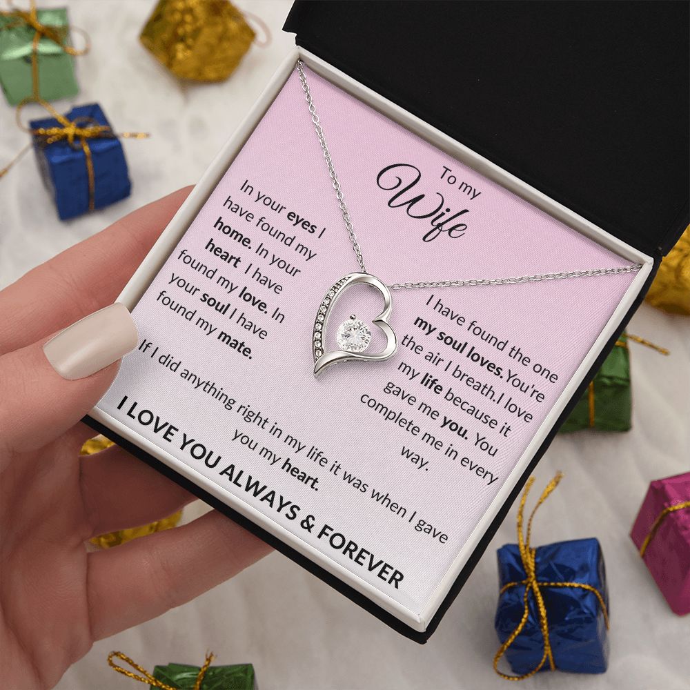 To My Wife Forever Love Necklace
