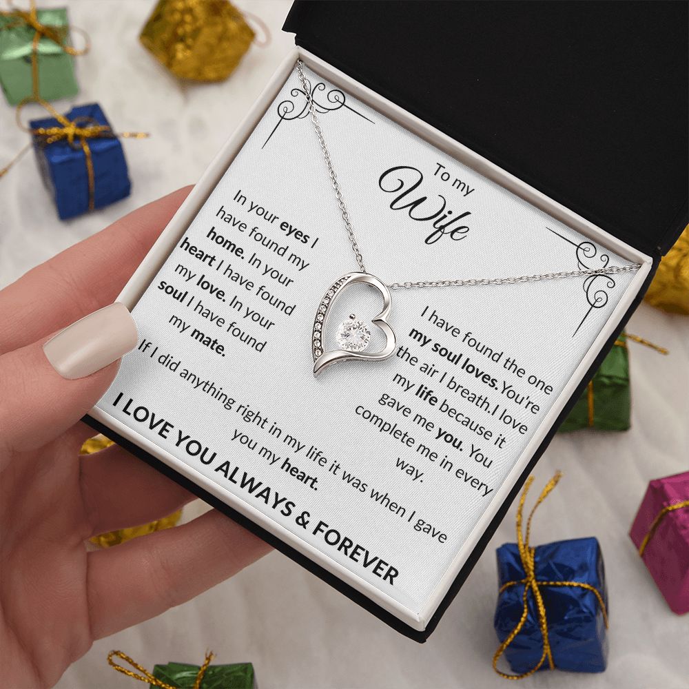 To my Wife Forever Love Necklace