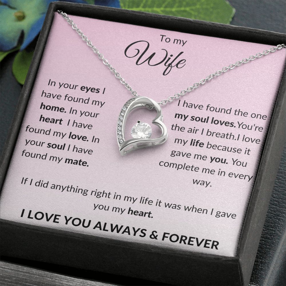 To My Wife Forever Love Necklace