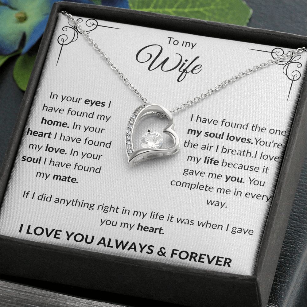 To my Wife Forever Love Necklace