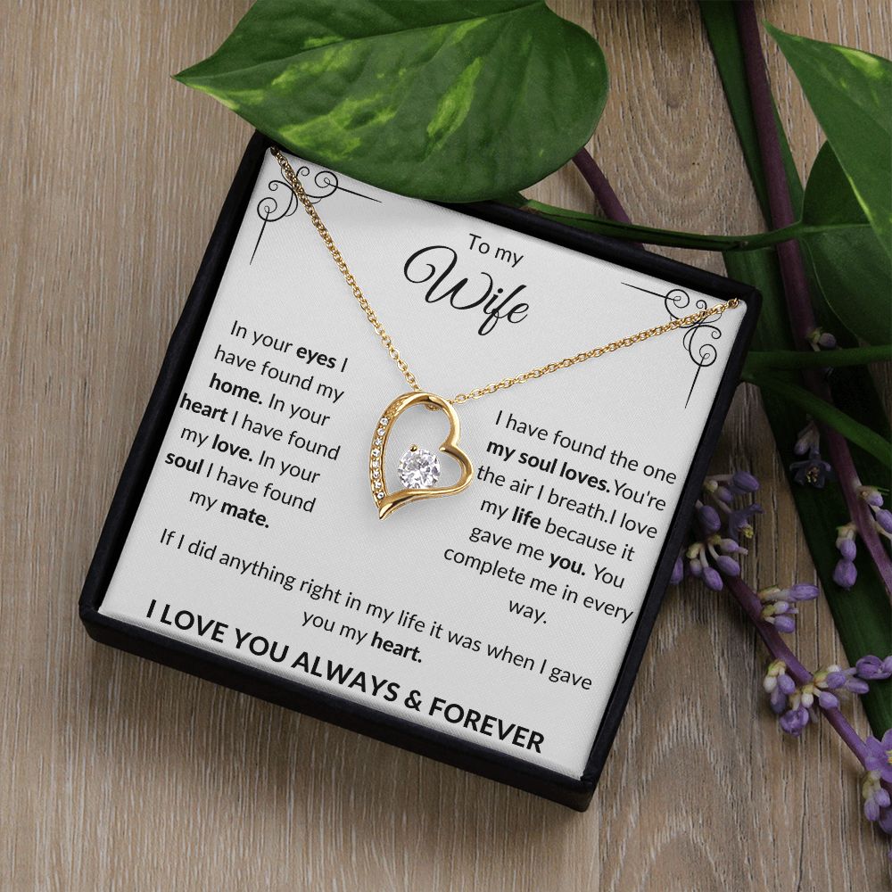 To my Wife Forever Love Necklace