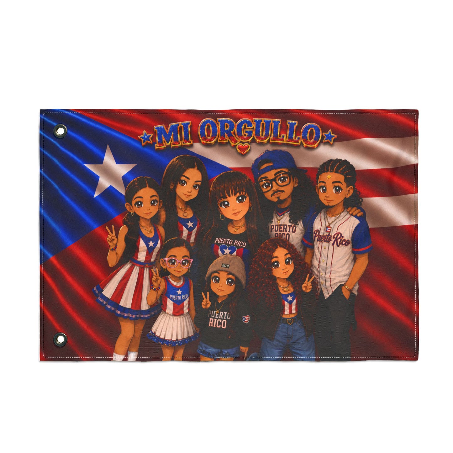 Mi Orgullo Puerto Rico Flag