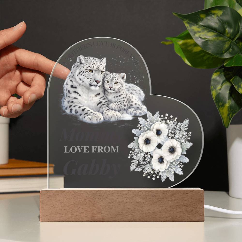 Personalized Mom Keepsake Mothers Day LED Light