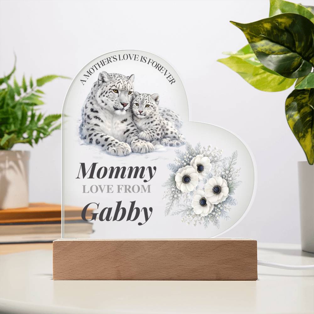 Personalized Mom Keepsake Mothers Day LED Light