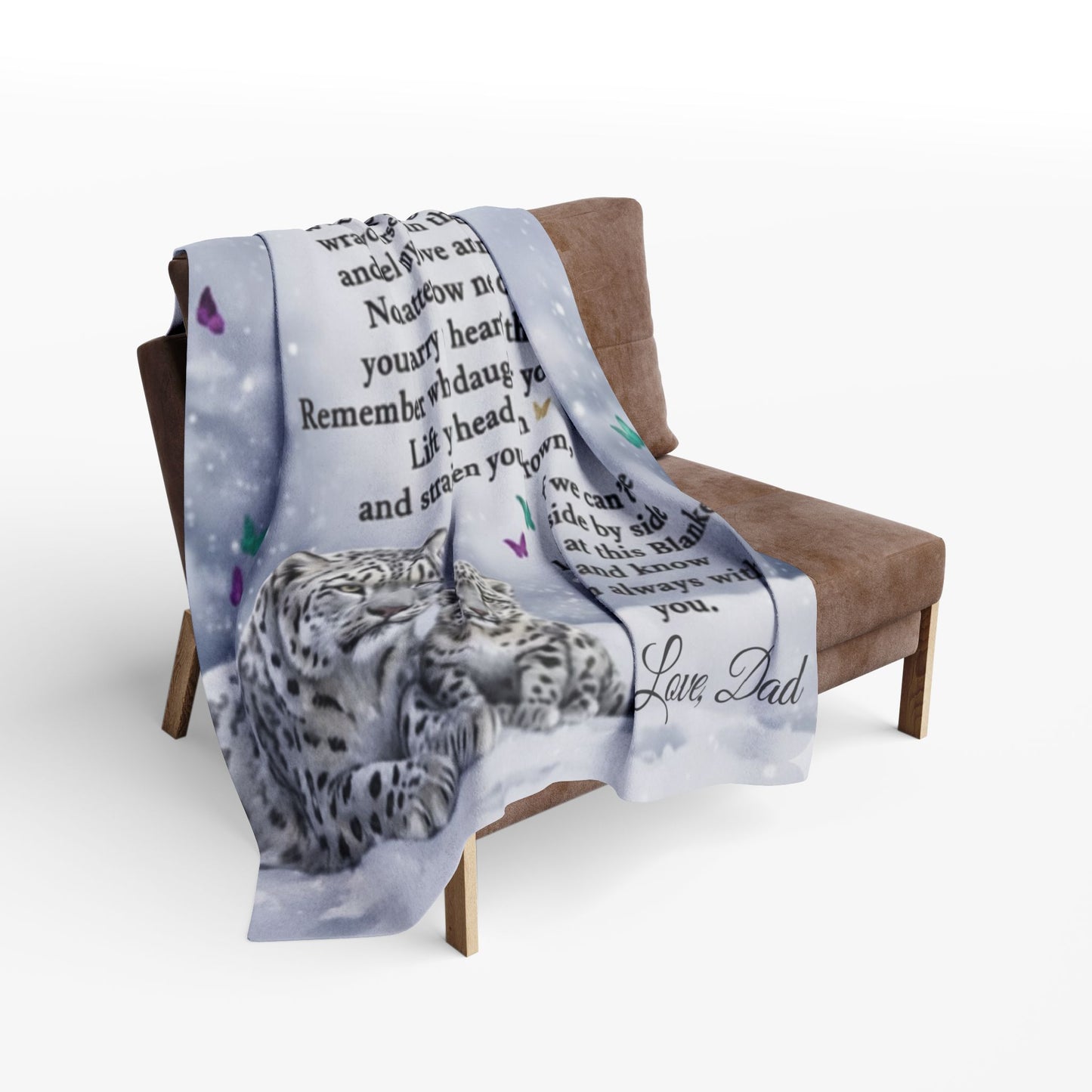 Dad’s Love Message Blanket – Calm for Her Heart