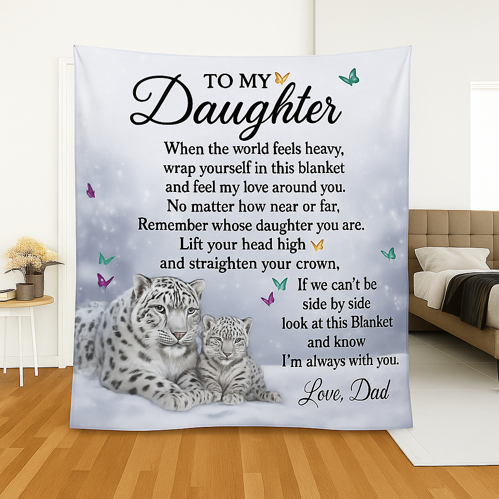 Dad’s Love Message Blanket – Calm for Her Heart