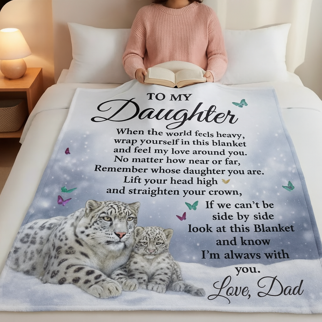 Dad’s Love Message Blanket – Calm for Her Heart