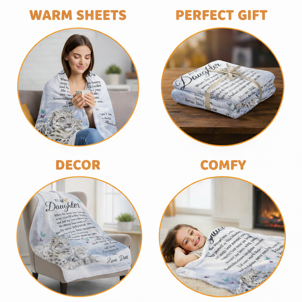 Dad’s Love Message Blanket – Calm for Her Heart