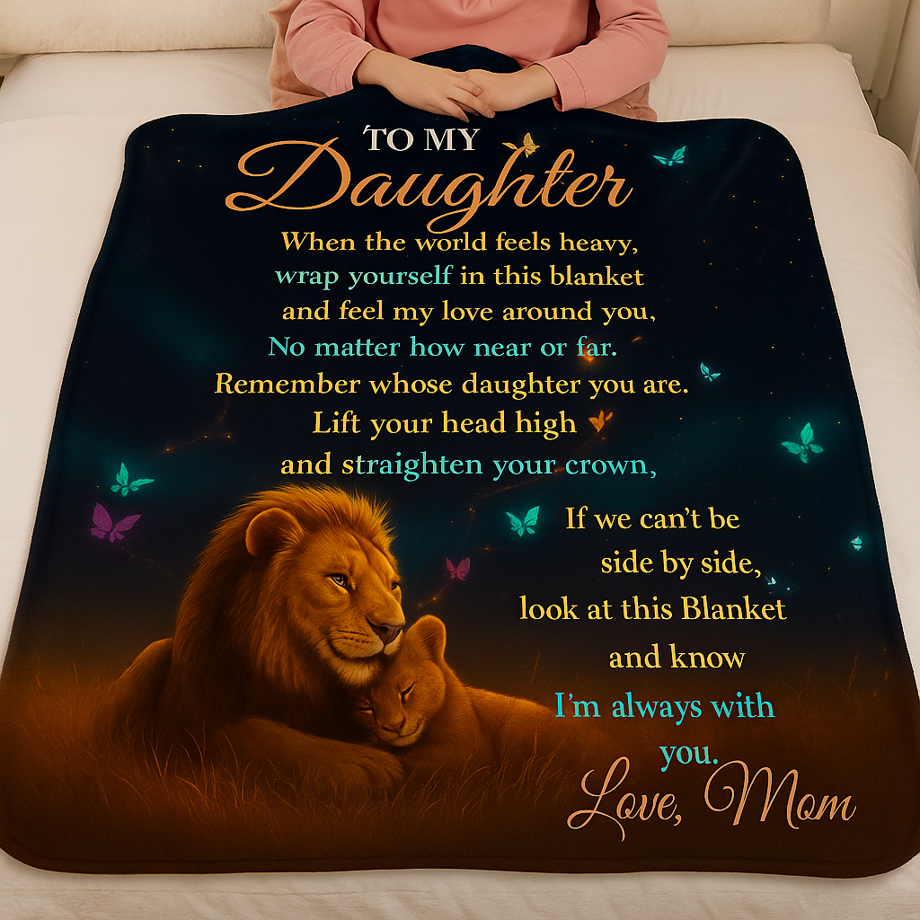 Emotional Lion Blanket – Feel Her Love Always