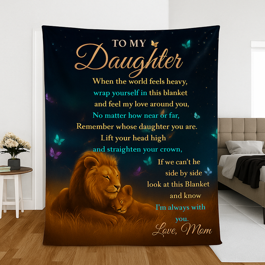 Emotional Lion Blanket – Feel Her Love Always