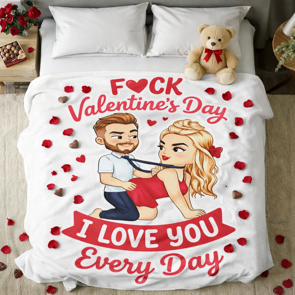 Naughty F*ck Valentine’s Day I Love You Blanket