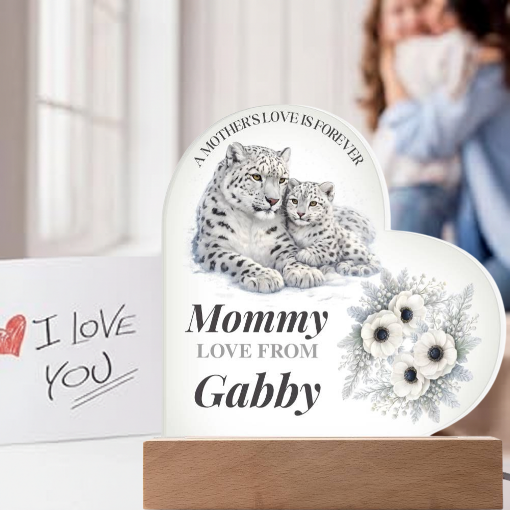 Personalized Mom Keepsake Mothers Day LED Light