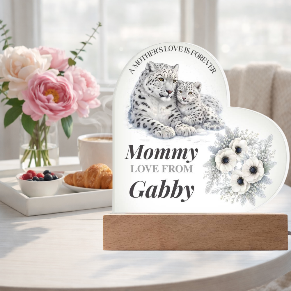 Personalized Mom Keepsake Mothers Day LED Light