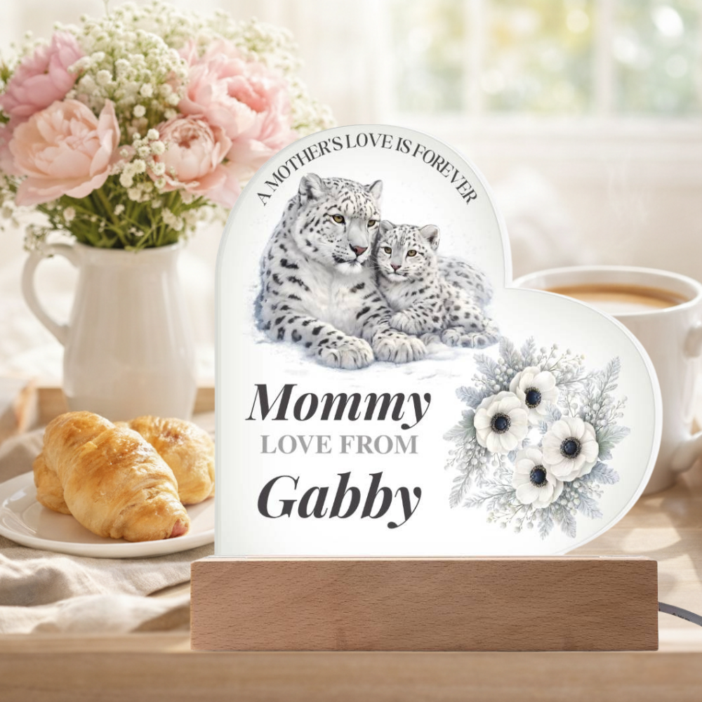 Personalized Mom Keepsake Mothers Day LED Light