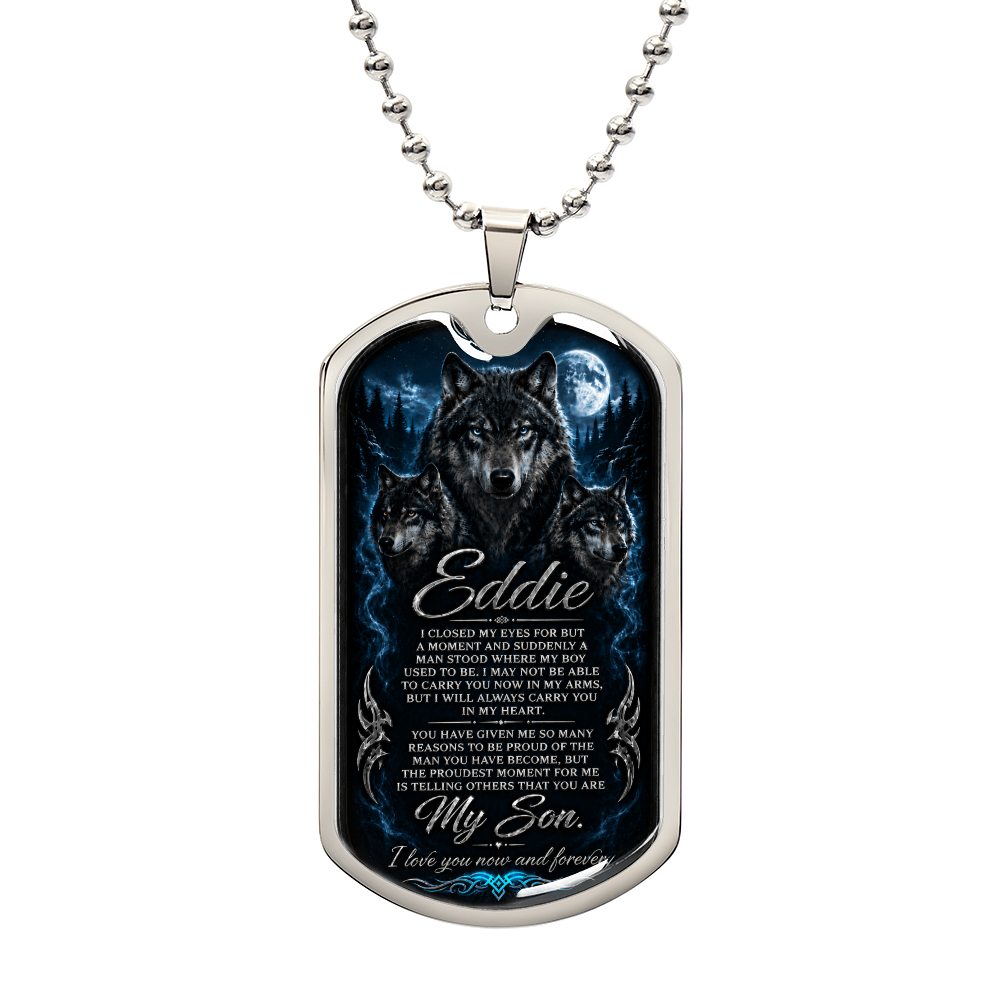 Ed's dog tag