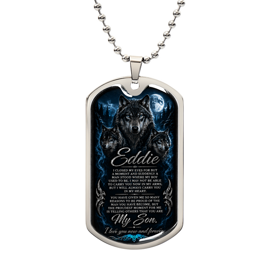 Ed's dog tag