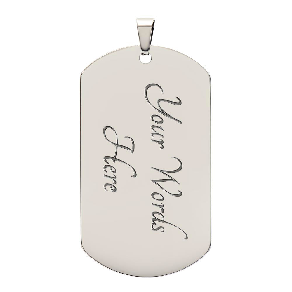 Ed's dog tag