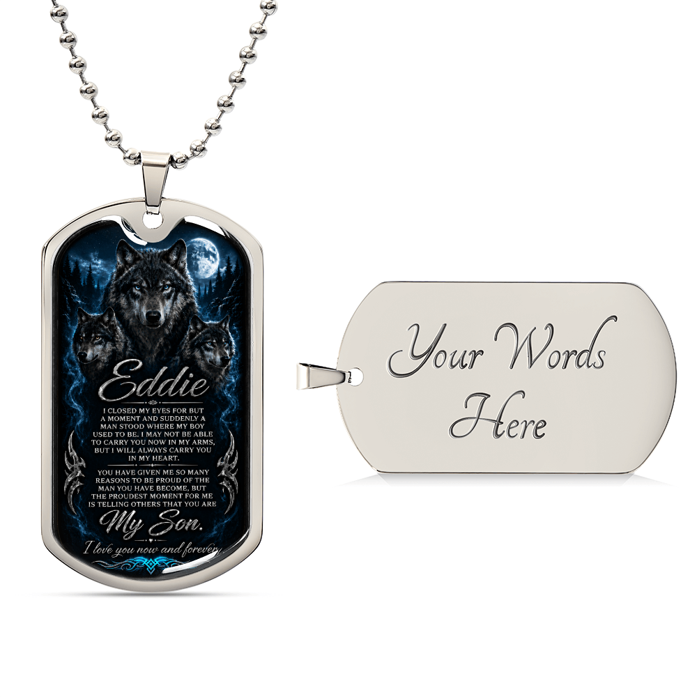 Ed's dog tag