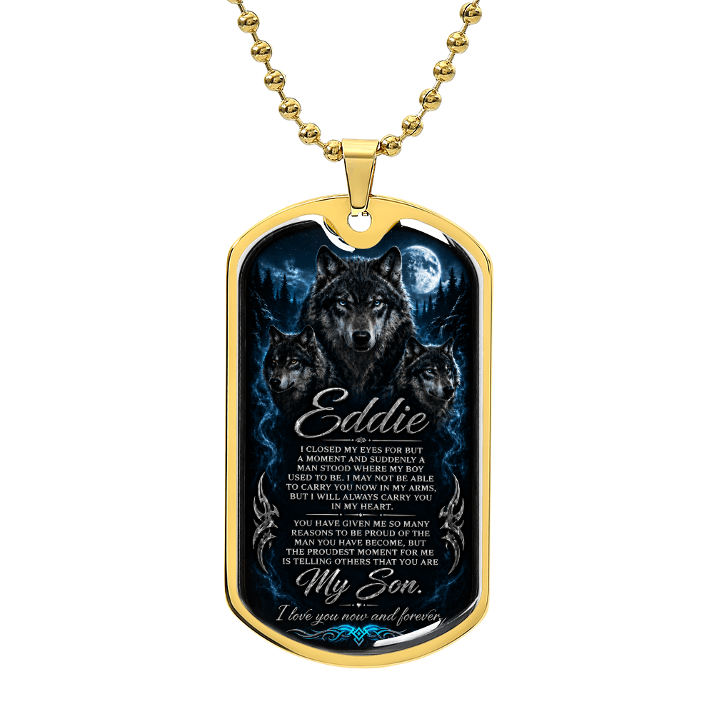 Ed's dog tag