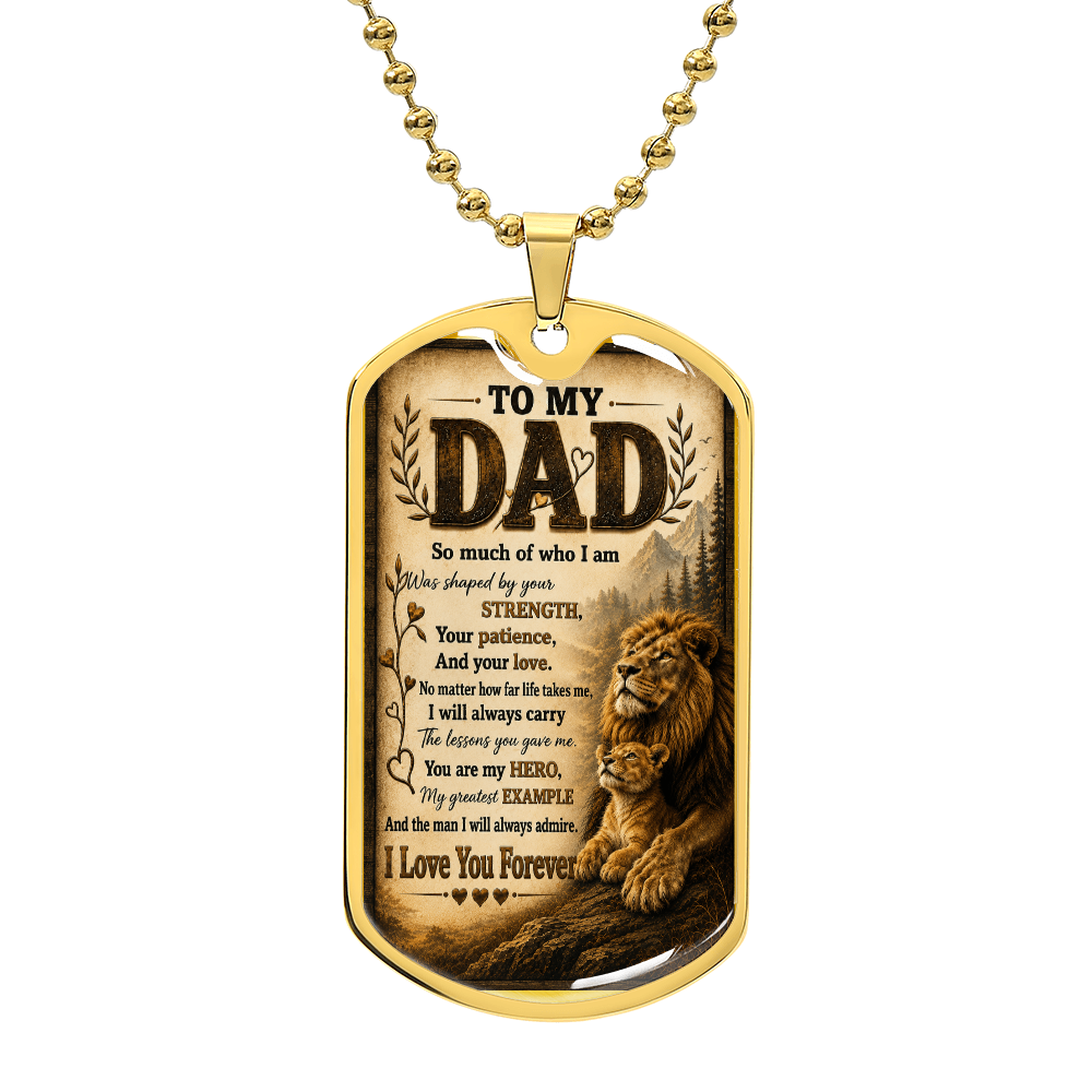 👑Emotional Dad Lion Necklace Gift For Father’s Day 🦁