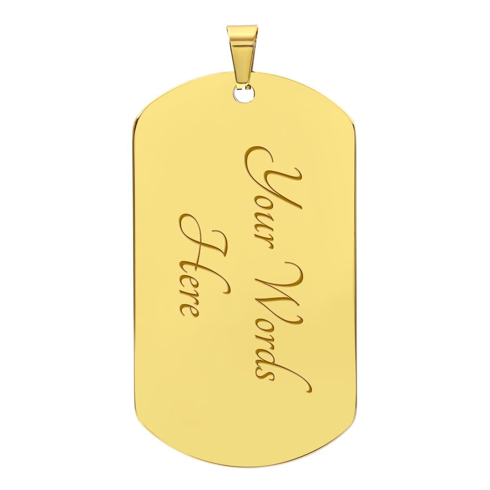 Ed's dog tag