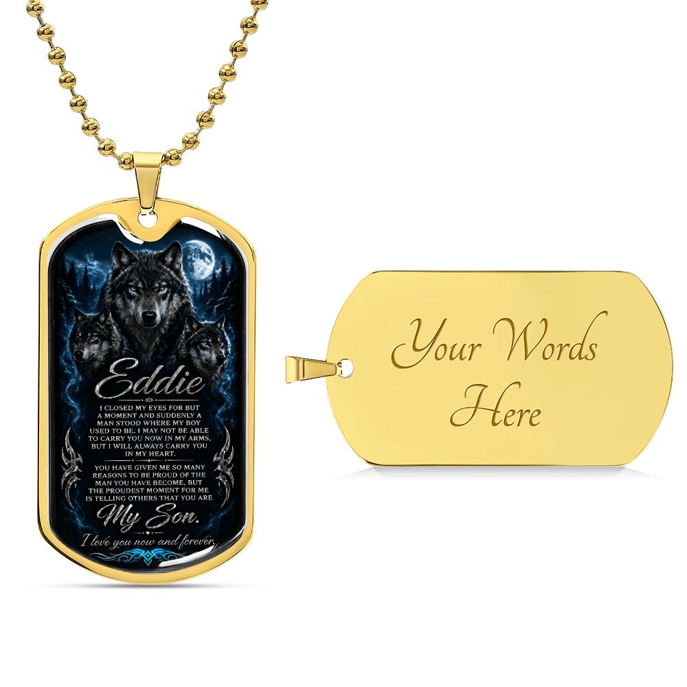 Ed's dog tag