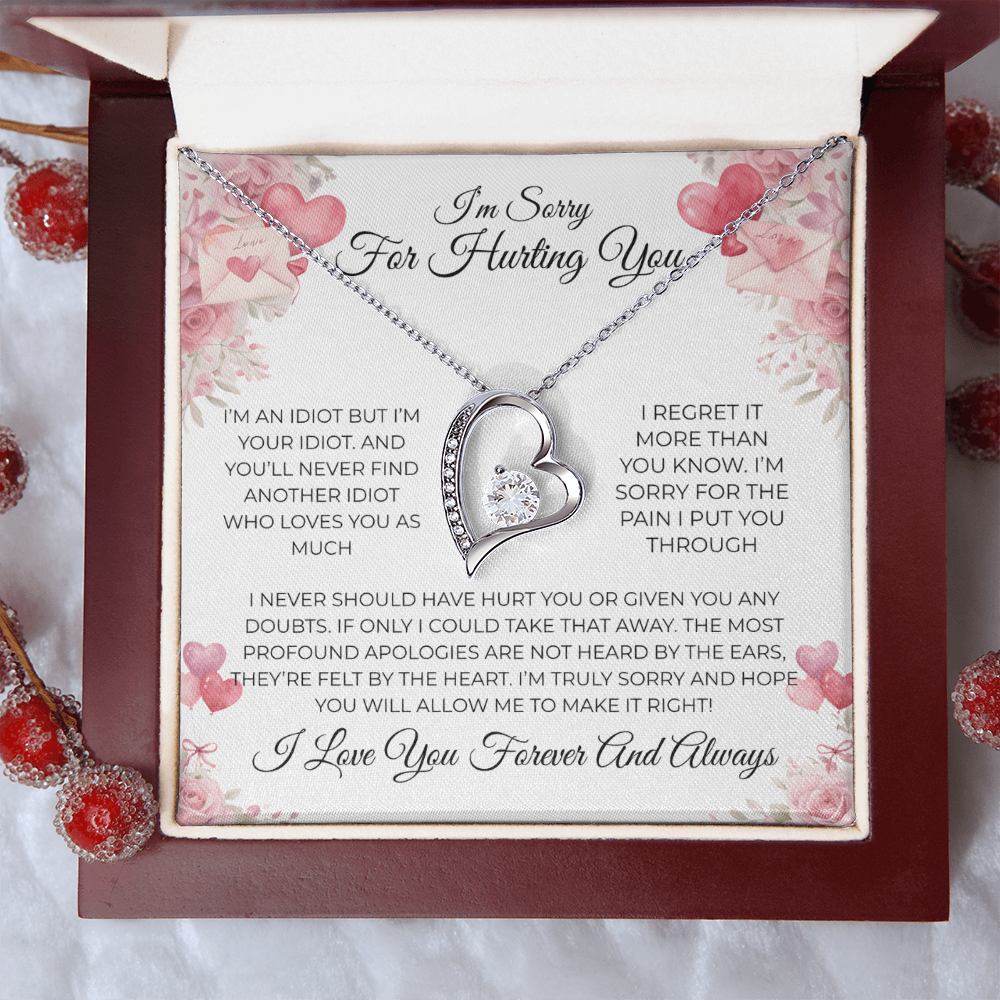 💔 “I’m Sorry” Forever Love Necklace – The Apology She’ll Remember Forever