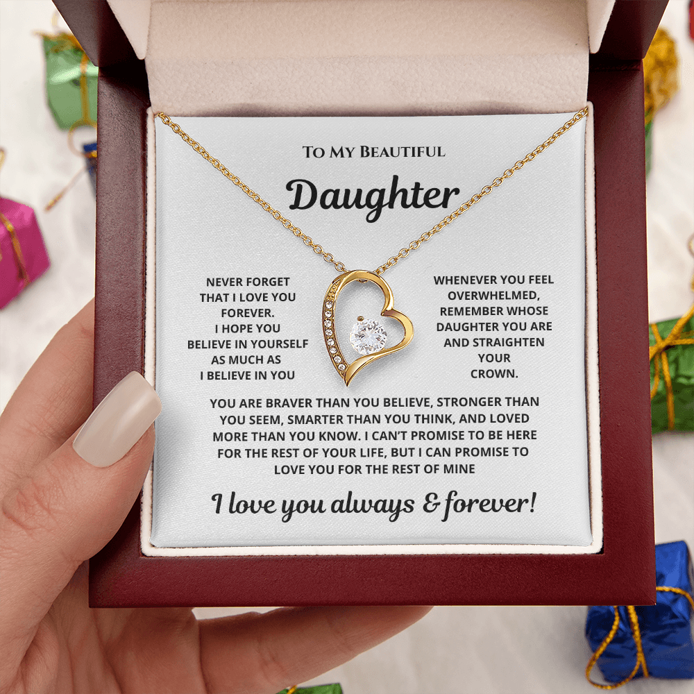 LOVE NECKLACE IN WHITE BACKGROUND