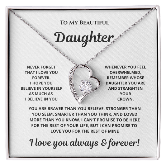LOVE NECKLACE IN WHITE BACKGROUND