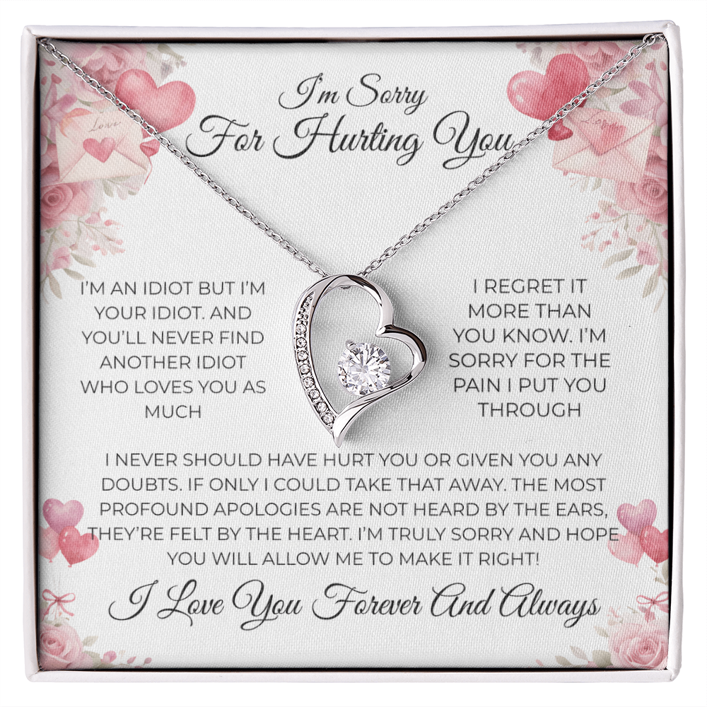 💔 “I’m Sorry” Forever Love Necklace – The Apology She’ll Remember Forever