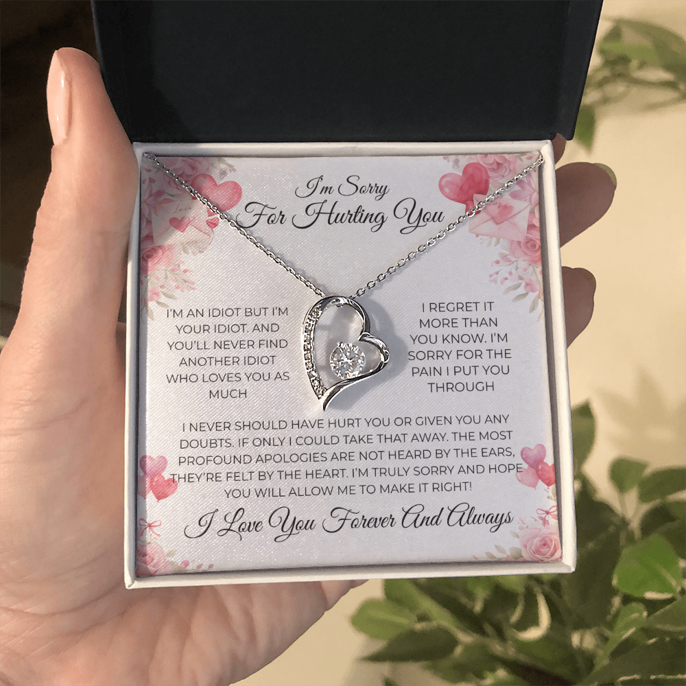 💔 “I’m Sorry” Forever Love Necklace – The Apology She’ll Remember Forever