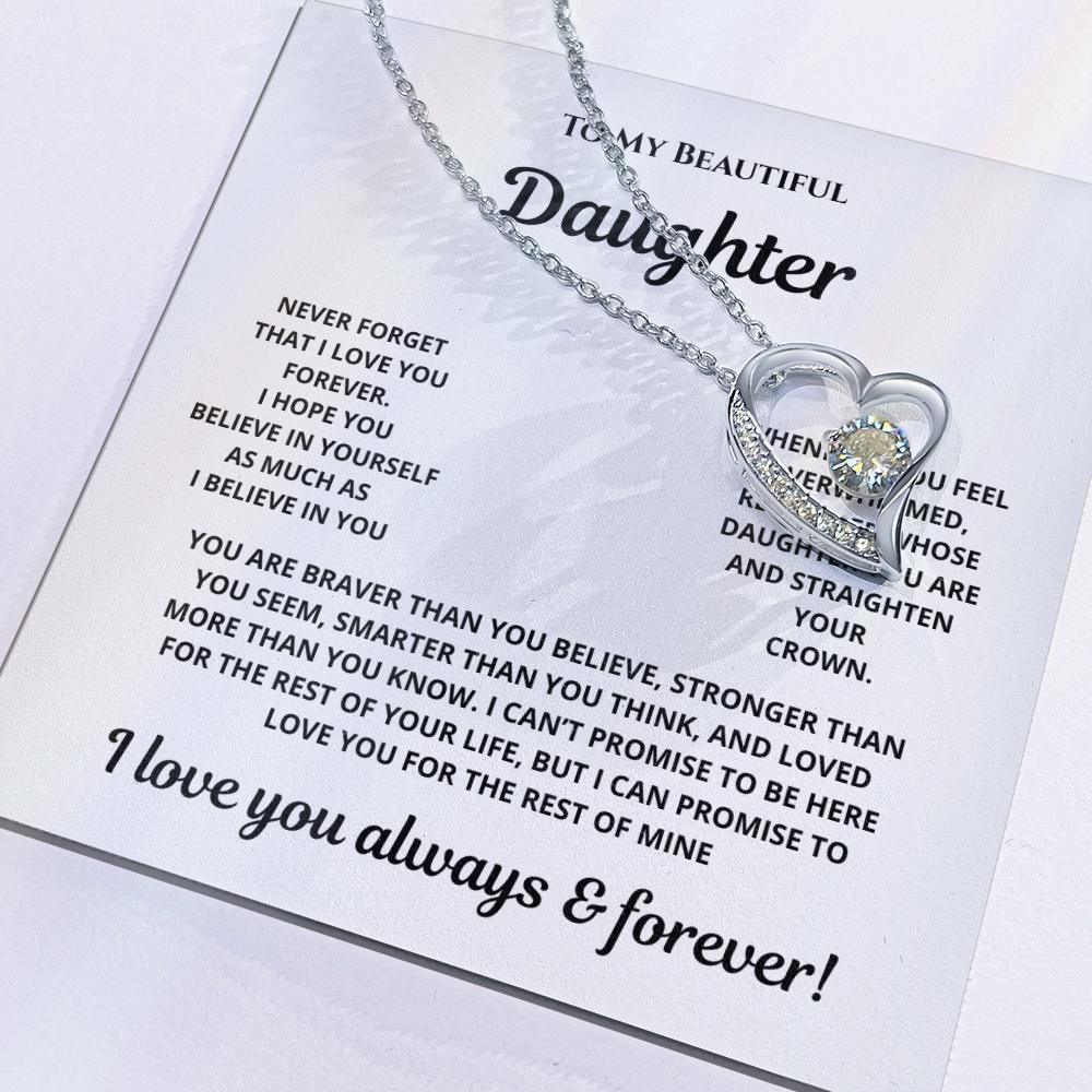 LOVE NECKLACE IN WHITE BACKGROUND